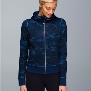 Lululemon Blue Camo zip up jacket